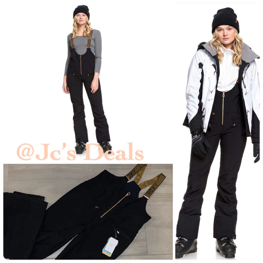❄️ ROXY TORAH BRIGHT SUMMIT SNOW BIB PANTS FOR WOMEN NWT 🎿 - Picture 1 of 16